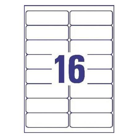 [15173SM] Multipurpose Labels - 99.1x34mm - 16 Per Sheet - 100 Sheets - 1600 Labels