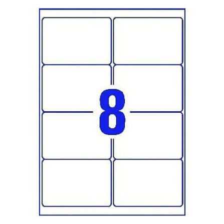 [15152SM] Multipurpose Labels - 99.1x67.7mm - 8 Per Sheet - 100 Sheets - 800 Labels