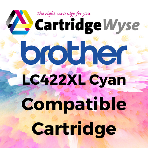 [B422C] Compatible Brother LC422XL Cyan High Capacity Ink Cartridge
