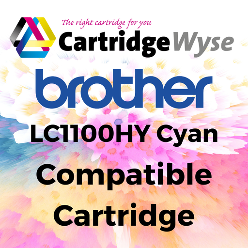[B110HYC] Compatible Brother LC1100HY Cyan High Capacity Ink Cartridge