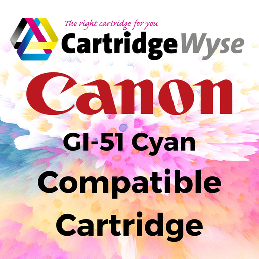 [C51C] Compatible Canon GI-51 Cyan Ink Bottle