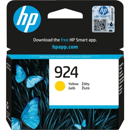 [HP4K0U5NE] HP 924 Yellow Standard Capacity Ink Cartridge - 4K0U5NE