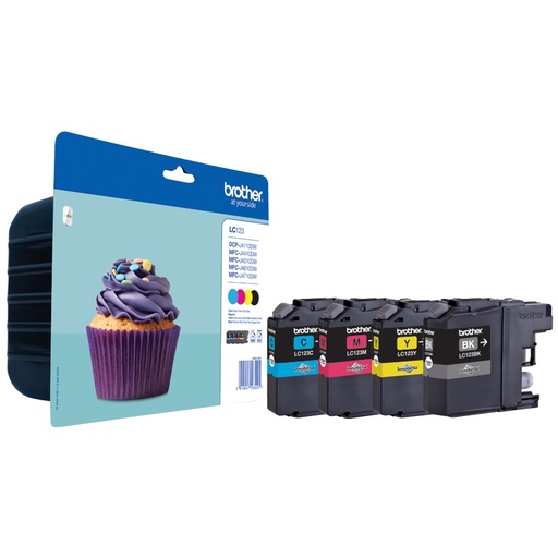 [BRLC123VALBP] Brother LC123 Ink Cartridge Multipack (4 Pack) 