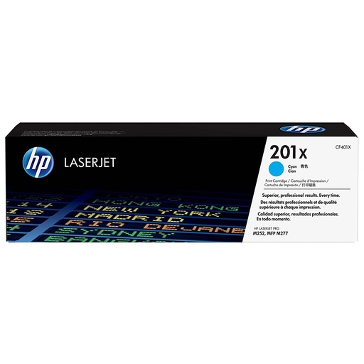 [HPCF401X] HP 201X Cyan High Capacity Toner Cartridge - CF401X