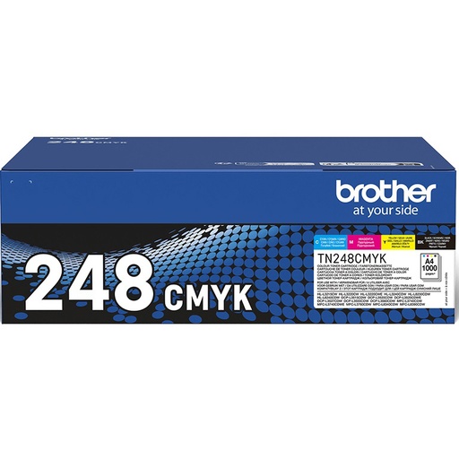 Brother TN248 Multipack Standard Capacity Toner Cartridge - 4 Pack