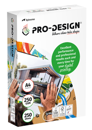 Pro Design 250gsm A4 White Paper - 250 sheets