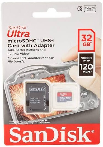 SanDisk Ultra MicroSD with Adaptor - 32GB