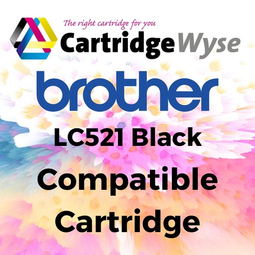 [B521B] Compatible Brother LC521 Black Ink Cartridge