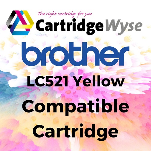 [B521Y] Compatible Brother LC521 Yellow Ink Cartridge